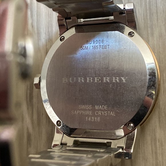 Burberry Silver Dial Two-Tone Unisex Watch Bu9006 - Picture 6 of 7